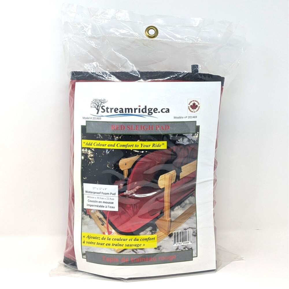 ERA Group Streamridge Red SLEIGH PAD 27” x 12” x 9” | Waterproof Foam Pad